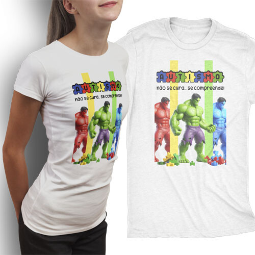 Artes Autismo Estampas Sublimação Camisetas Autista