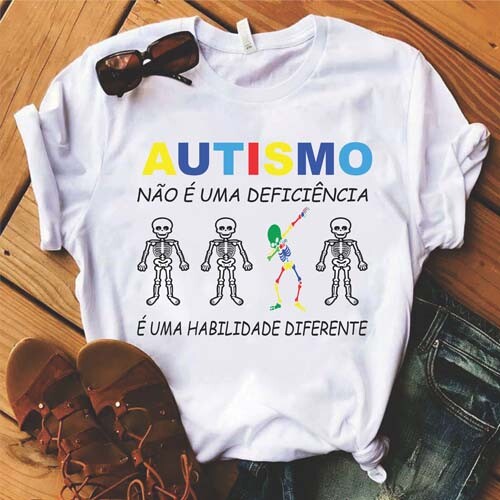 Pacote 50 Artes Estampas Camisetas Autista Autismo Editáveis