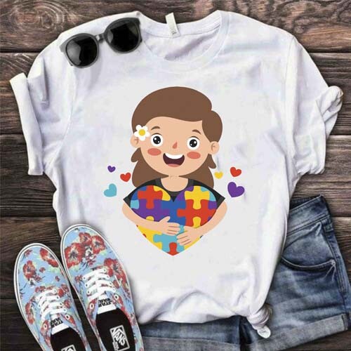 Artes Autista Autismo Sublimação Camisetas Mockups Estampas