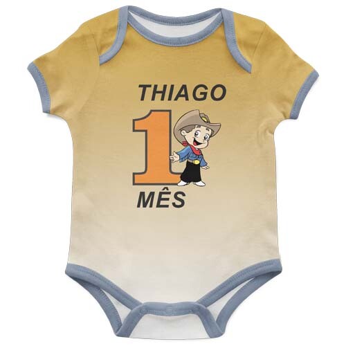 Artes Vetores Mesversário Body Baby Editáveis Sublimação