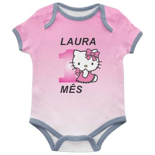 Vetores Mesversário Artes Sublimação Body Baby Editáveis