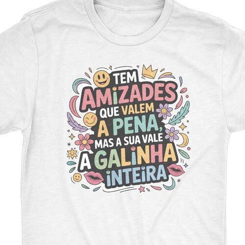 Pacote Artes Amizade Amigas Sublimação Camisetas Frases