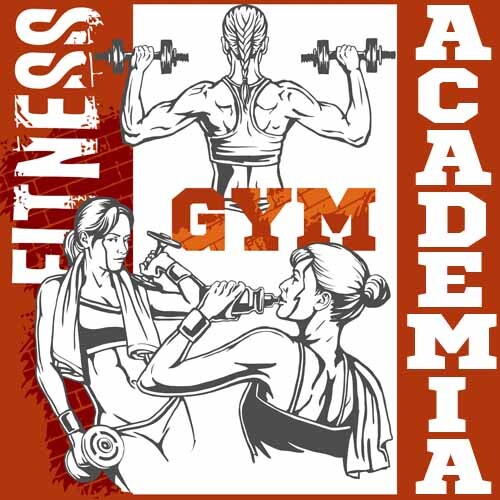 Pacote Artes Vetores Camisetas Fitness Academia Sublimação