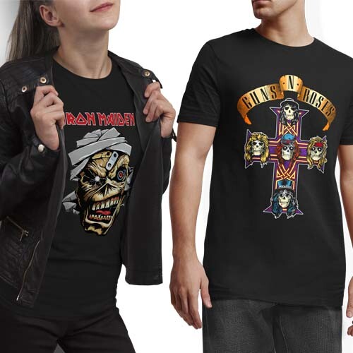 Pacote Artes Bandas de Rock Estampas Camisetas Sublimação
