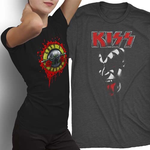 Artes Bandas de Rock Sublimação Estampas Camisetas