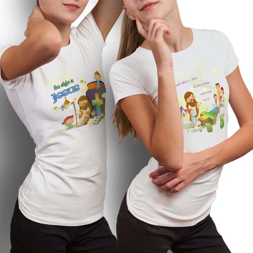 Pacote 25 Artes Católicas Sublimação Camisetas Religiosas