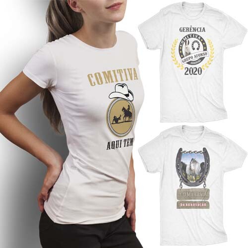 Pacote Artes Cavalgada Sublimação Camisetas Editáveis