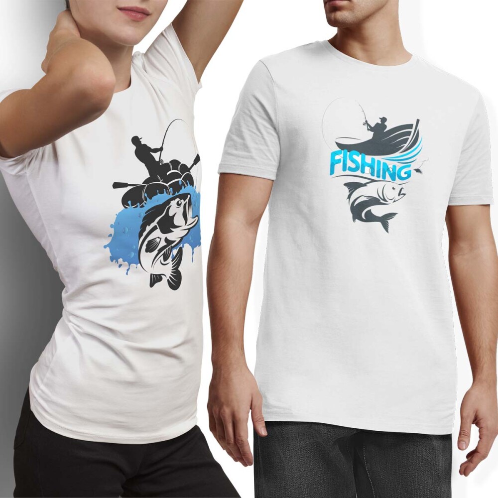 Estampas Camisetas Pesca Vetor Eps Photoshop Pescaria