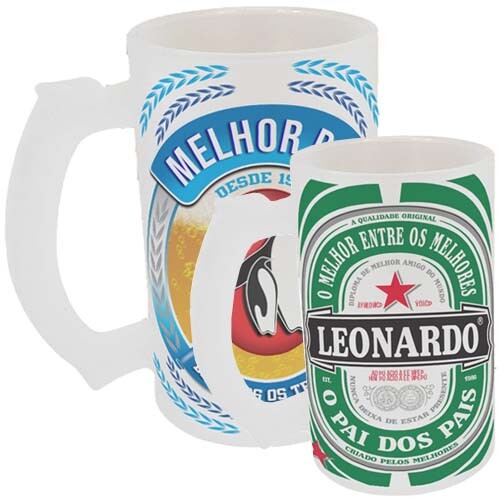 Estampas Artes Dia Pais Sublimação Canecas Chopp Cervejas Mocku
