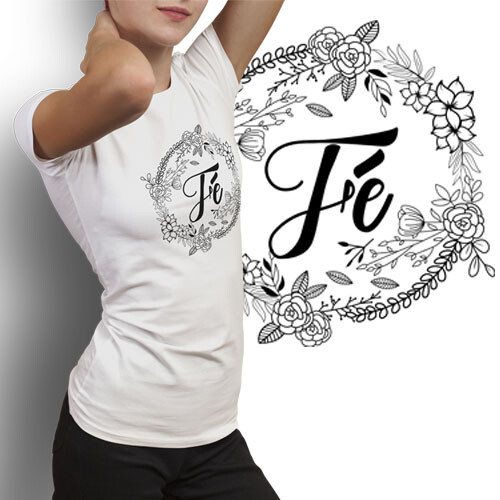 Estampas Fé Sublimação Artes Editáveis Corel Mockups