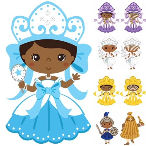 Vetores Orixás Cute Baby Artes Editáveis Corel Png
