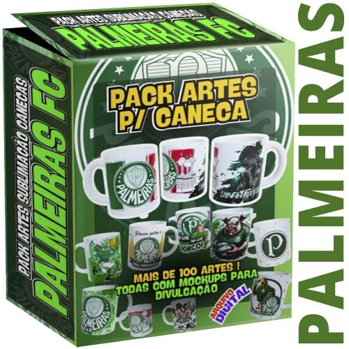 Pacote Artes Palmeiras Libertadores Brasileirão 100 Estampas