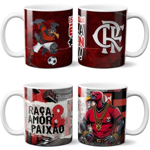 Pack Artes Sublimação Canecas Flamengo Campeão Mockups