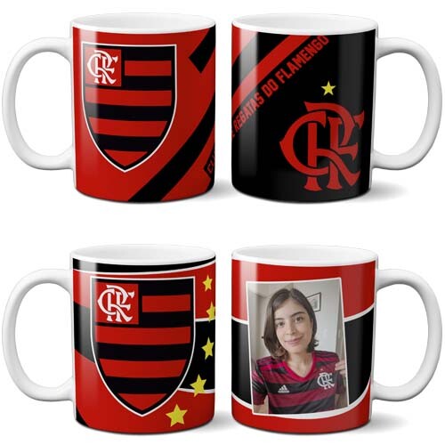 Artes Flamengo Campeão Sublimação Canecas Mockups Estampas