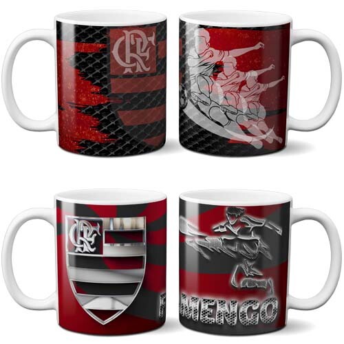 Artes Flamengo Campeão Sublimação Canecas Mockups Estampas