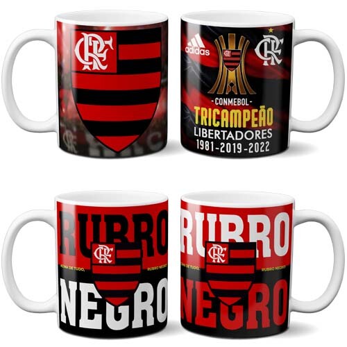 Estampas Flamengo Campeão Sublimação Canecas Mockups Artes