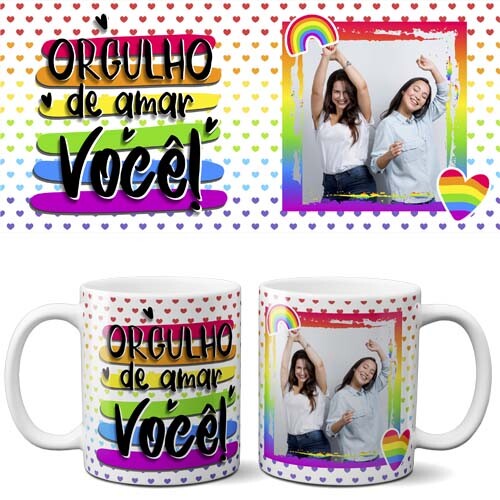 Estampas Canecas Lgbt Orgulho Gay Sublimação Mockups