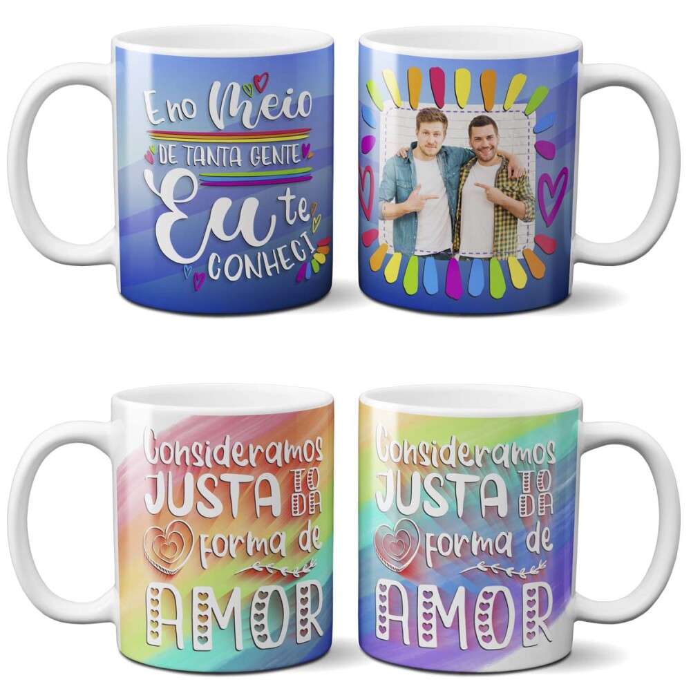 Pacote 10 Artes Orgulho Gay Lgbt Sublimação Mockups