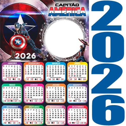 Pacote Calendários Png 2026 Infantil Criança Calendário