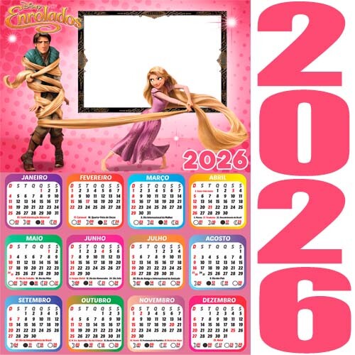 Pacote Calendários Png 2026 Infantil Criança Calendário