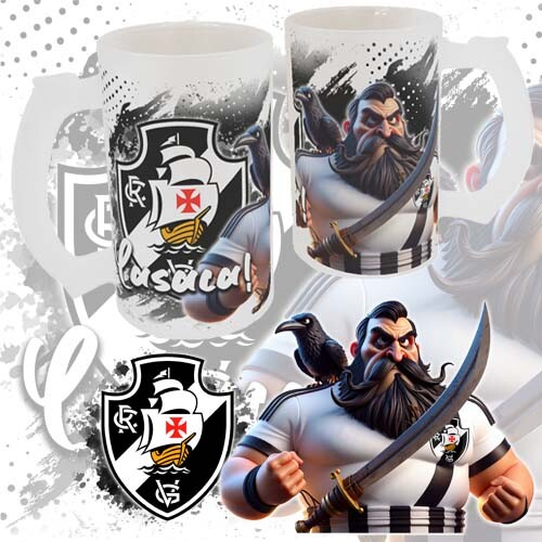 Estampas Times Futebol Mascotes Sublimação Canecas Chopp Moc