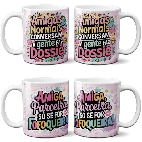 Pacote Artes Amizade Sublimação Canecas Frases Delicada