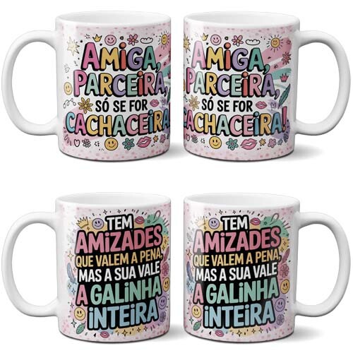 Pacote Artes Amizade Sublimação Canecas Frases Delicada
