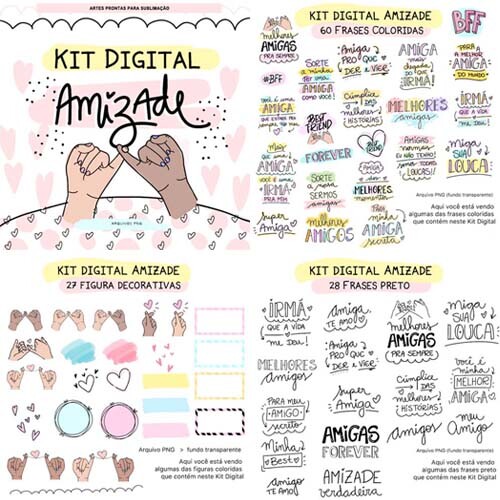 Estampas Frases Coloridas Amizade Amigo Pandoca Mockups