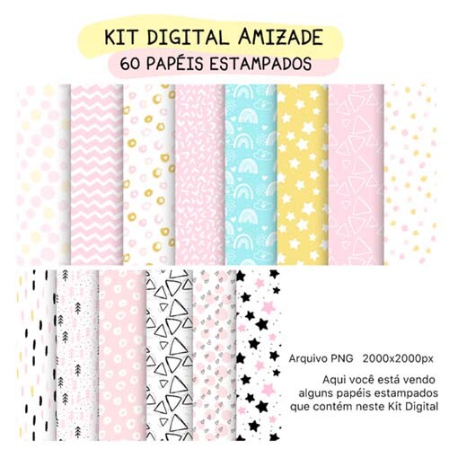 Estampas Frases Coloridas Amizade Amigo Pandoca Mockups
