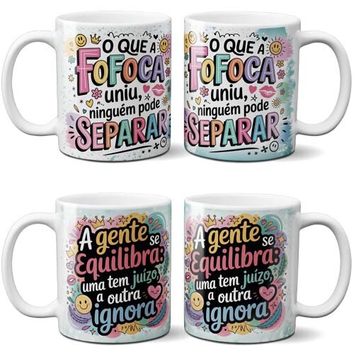 Estampas Dia Amizade Sublimação Canecas Frases Delicadas