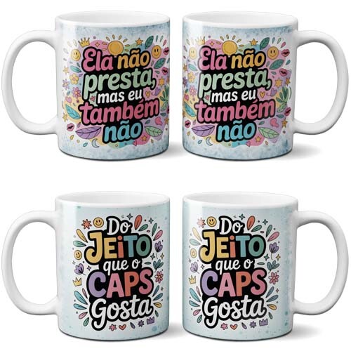 Artes Dia da Amizade Sublimação Canecas Frases Delicadas Ami