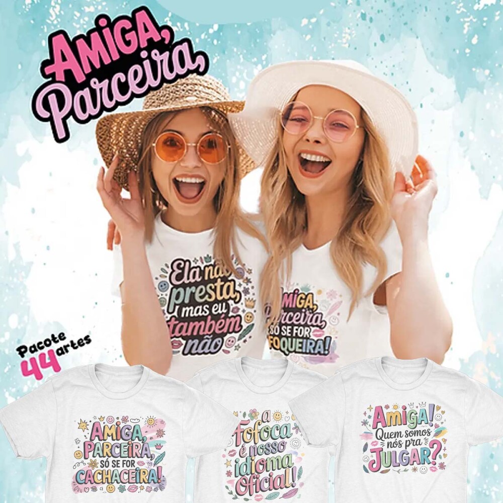 Artes Camisetas Dia da Amizade Sublimação Frases Amigos