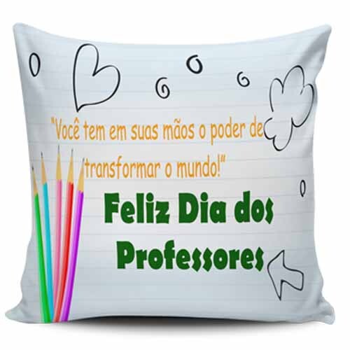 Estampas Sublimação Almofadas Dia dos Professores Artes