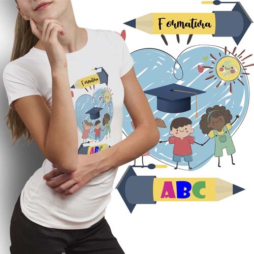 Pack Artes Camisetas Formatura Sublimação Formandos Estampas