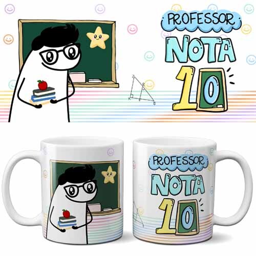 Pacote 50 Artes Canecas Professores Florks Sublimação