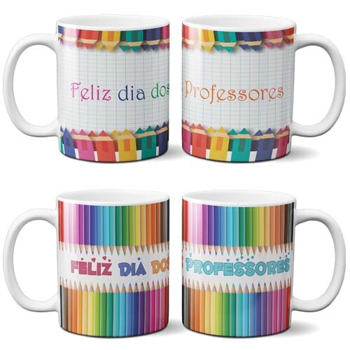 Estampas Sublimação Canecas 50 Artes Dia dos Professores