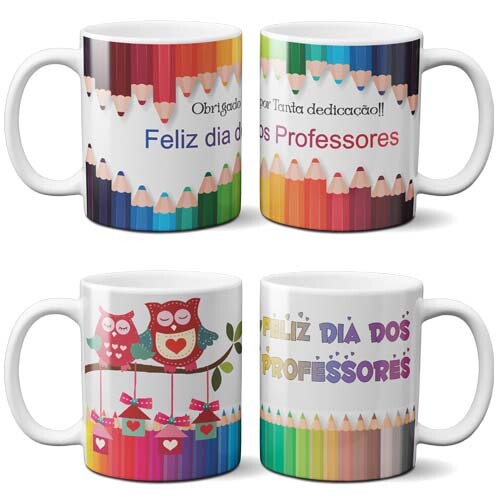 Estampas Sublimação Canecas 50 Artes Dia dos Professores
