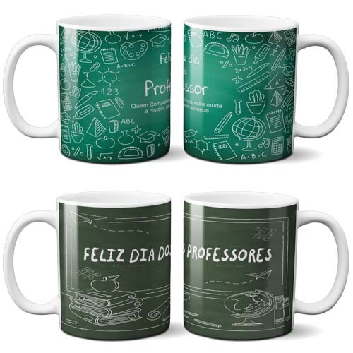 Estampas Sublimação Canecas 50 Artes Dia dos Professores