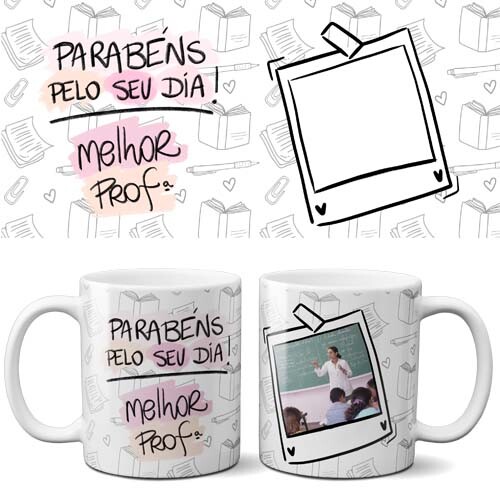 Pacote 30 Artes Dia Professores Mockups Estampas Pandoca