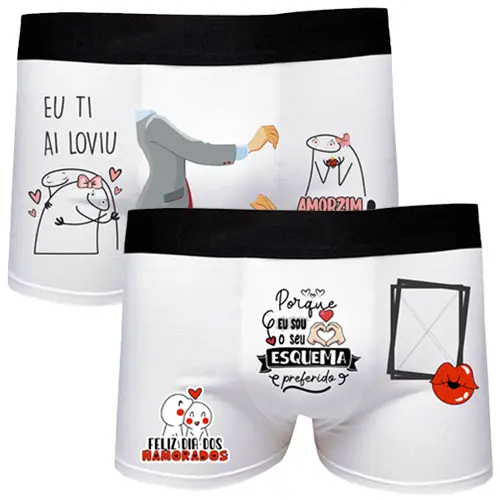 Estampas Cuecas Dia dos Namorados Artes Sublimação Mockups
