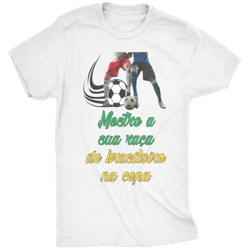 Estampas Camisetas Torcida Brasil Copa Mundo Futebol Artes