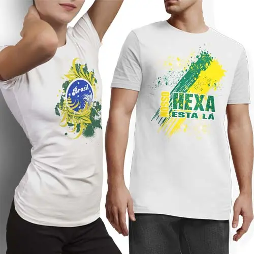 Estampas Torcedores Brasil Camisetas 200 Artes Sublimação