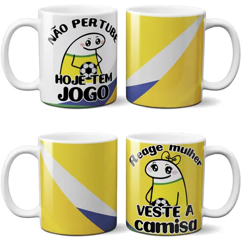 Artes Canecas Flork Copa Torcedor Brasil Florks Png Mockups