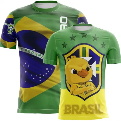 Artes Camisetas Brasil Torcedor Copa Mundo Futebol Mockups