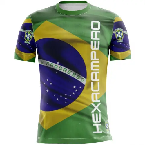 Artes Camisetas Brasil Torcedor Copa Mundo Futebol Mockups