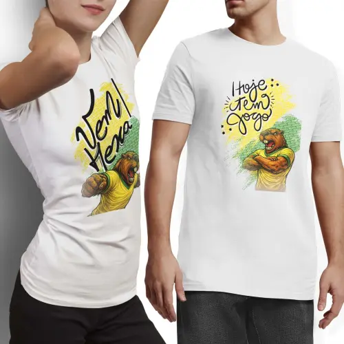 Artes Camisetas Brasil Capivara Torcida Copa Mundo Mockups