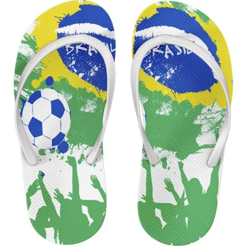 Artes Chinelos Copa Mundo Futebol Torcida Brasil Sublimação