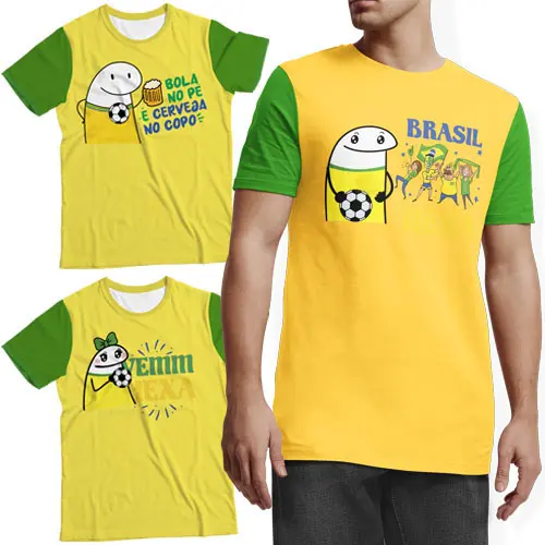 Artes Flork Camisetas Brasil 20 Estampas Torcedor Copa Png