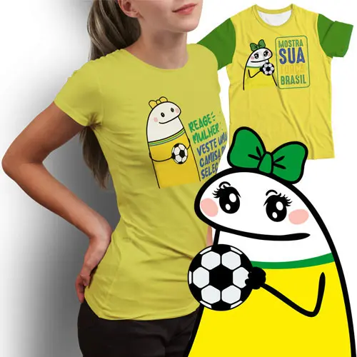 Artes Flork Camisetas Brasil 20 Estampas Torcedor Copa Png