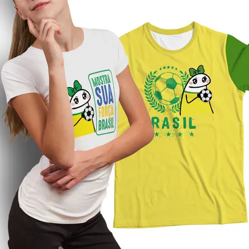 Artes Flork Camisetas Brasil 20 Estampas Torcedor Copa Png